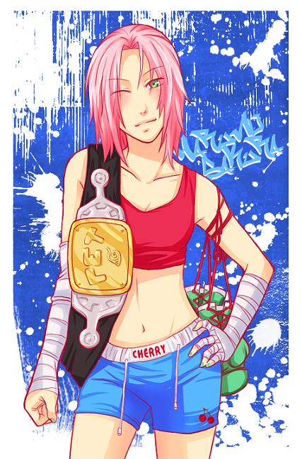 My sexy pink haired female hero, Sakura-san (31)